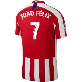 Koszulka Atlético Madryt JOAO FELIX 7 Domowe Koszulki Piłkarskie 2019-2020 Krótki Rękaw